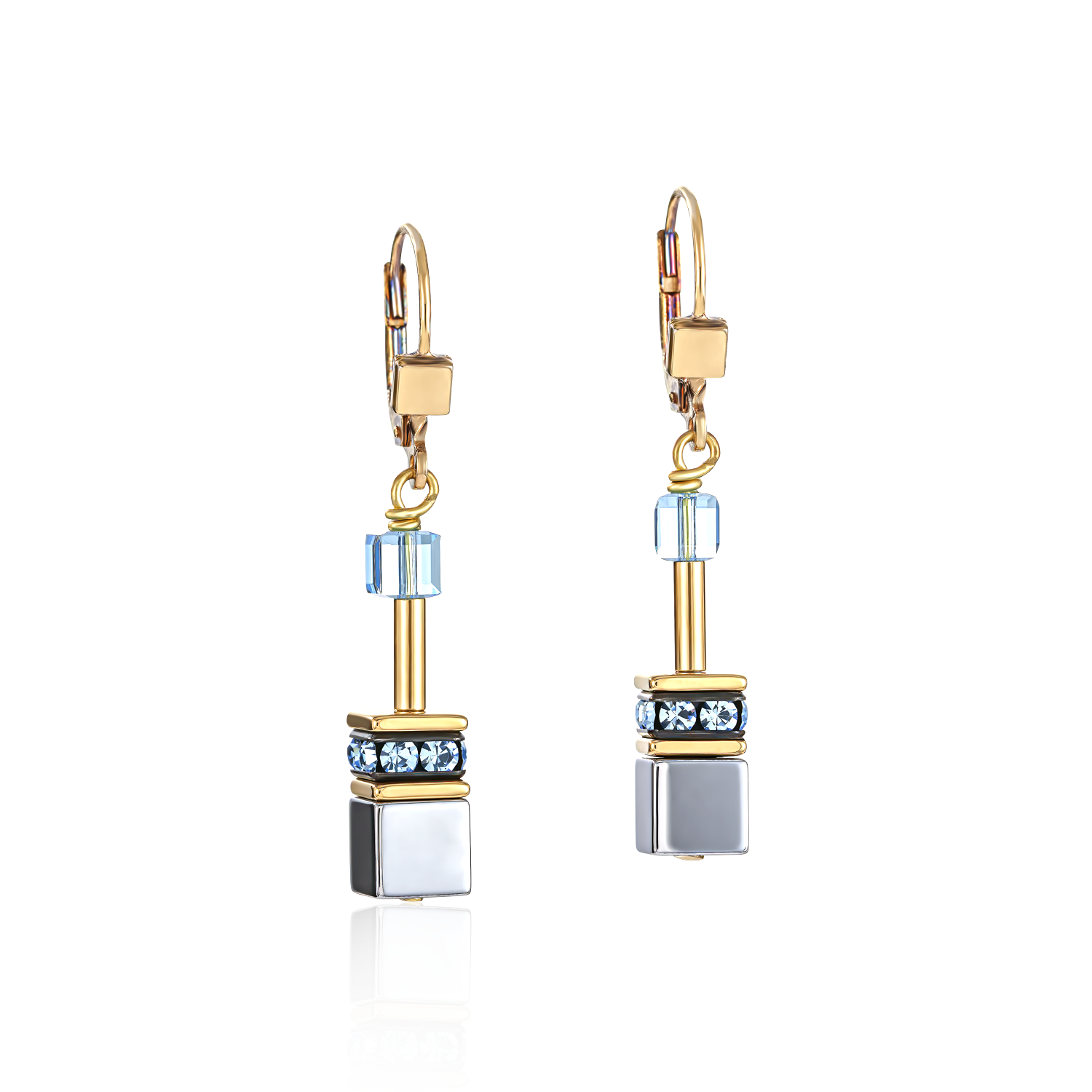 GeoCUBE® Earrings multicolour pastel