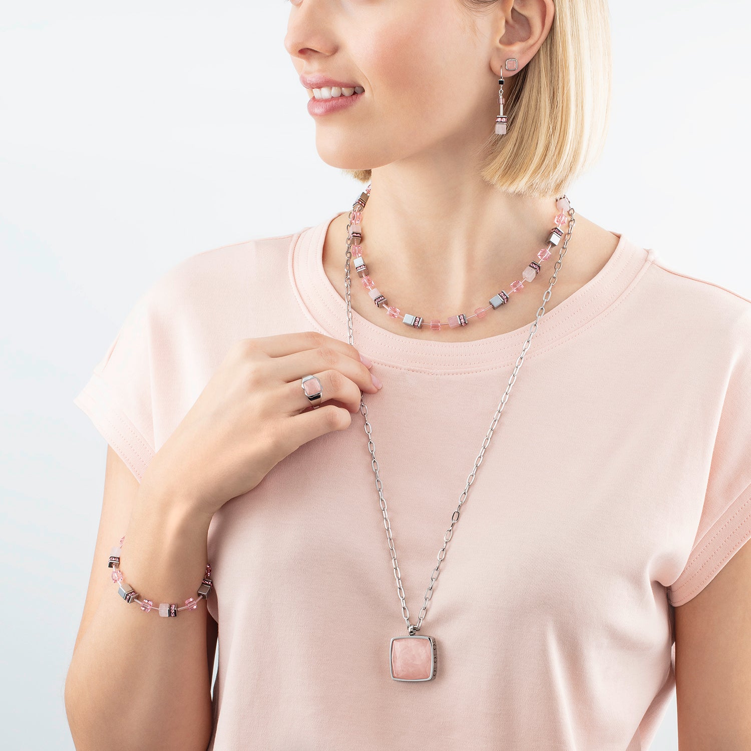 GeoCUBE® Iconic Precious bracelet rose