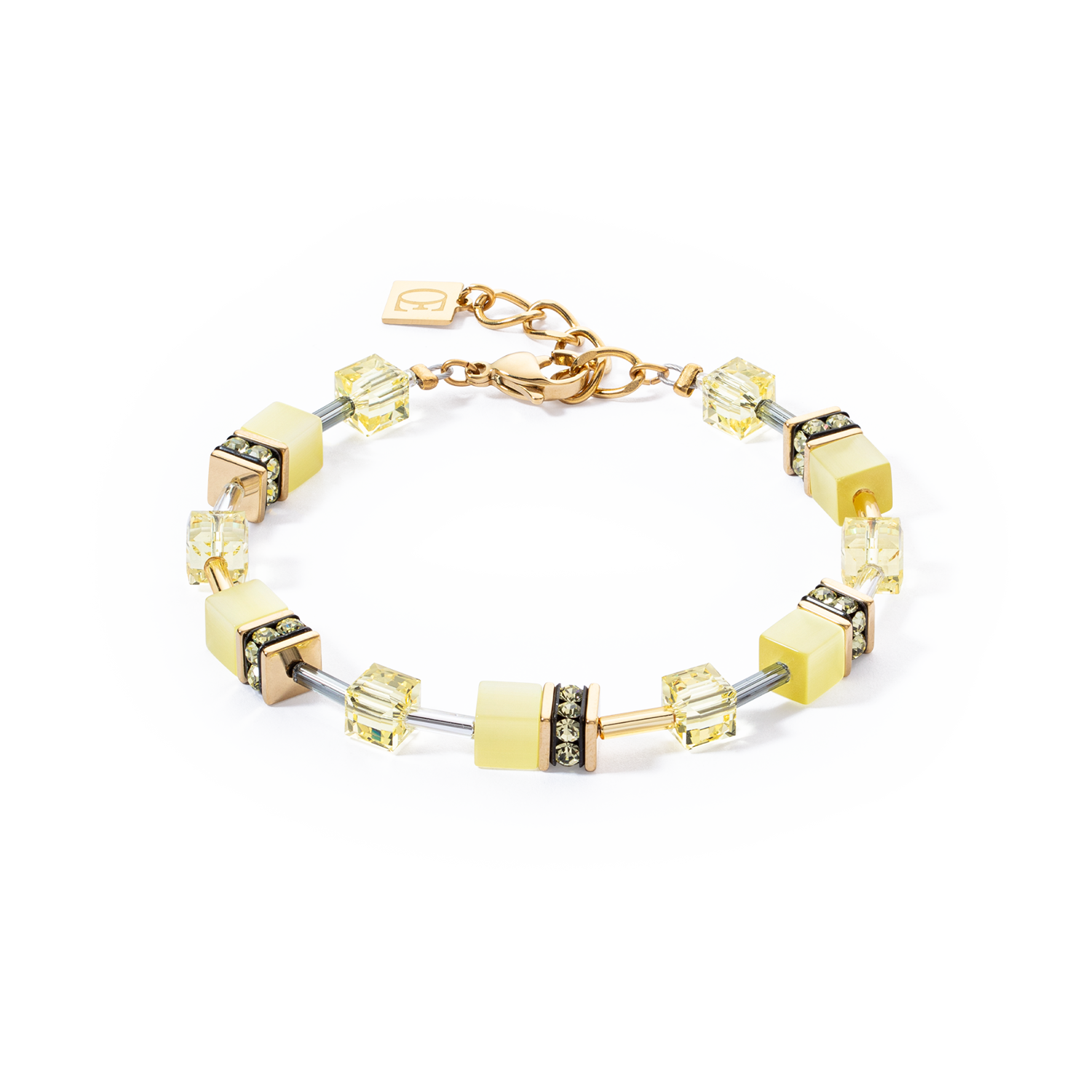 GeoCUBE® Iconic Mono Gold bracelet yellow