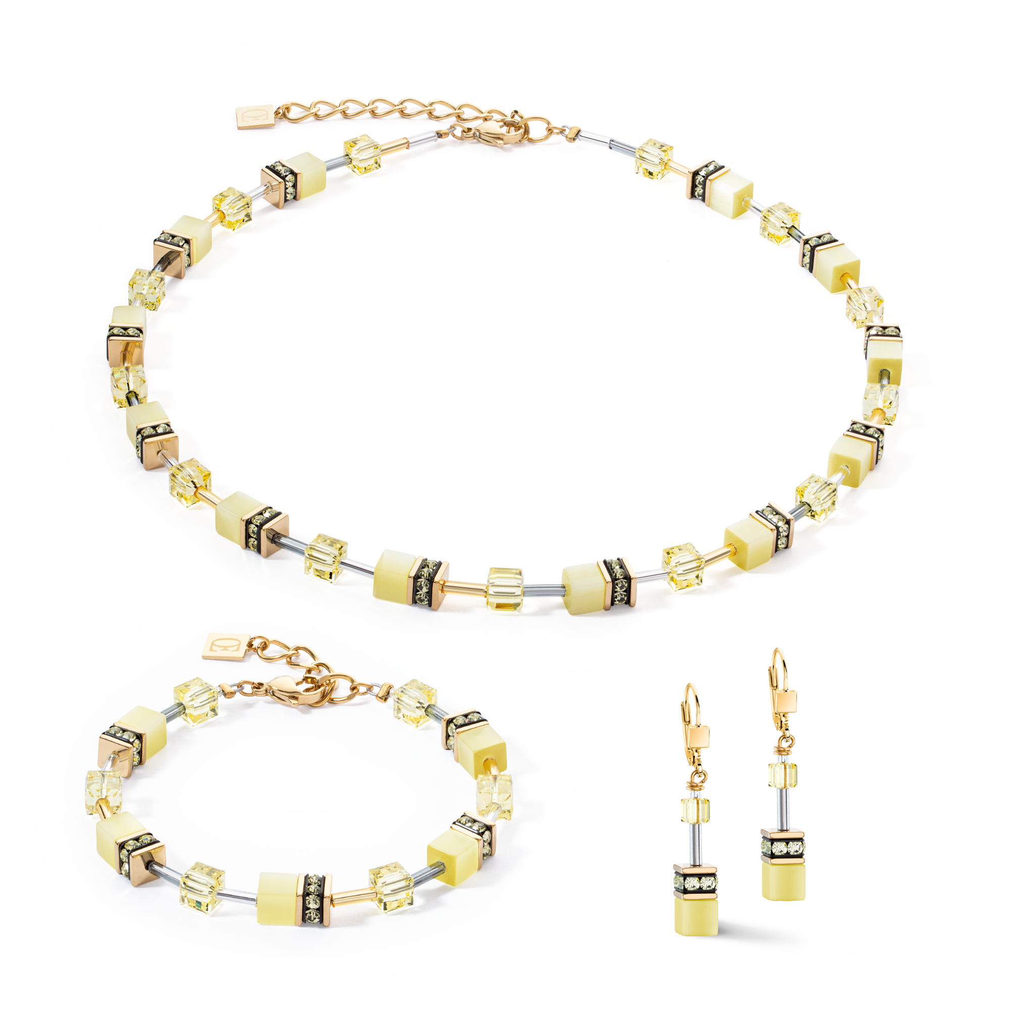 GeoCUBE® Iconic Mono Gold bracelet yellow
