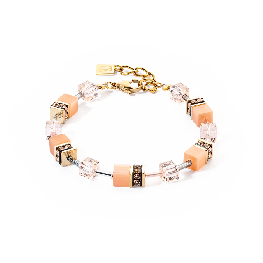 GeoCUBE® Iconic Mono Gold bracelet Apricot Crush