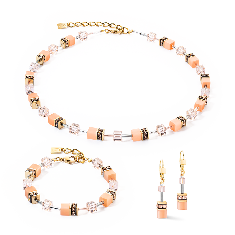 GeoCUBE® Iconic Mono Gold bracelet Apricot Crush