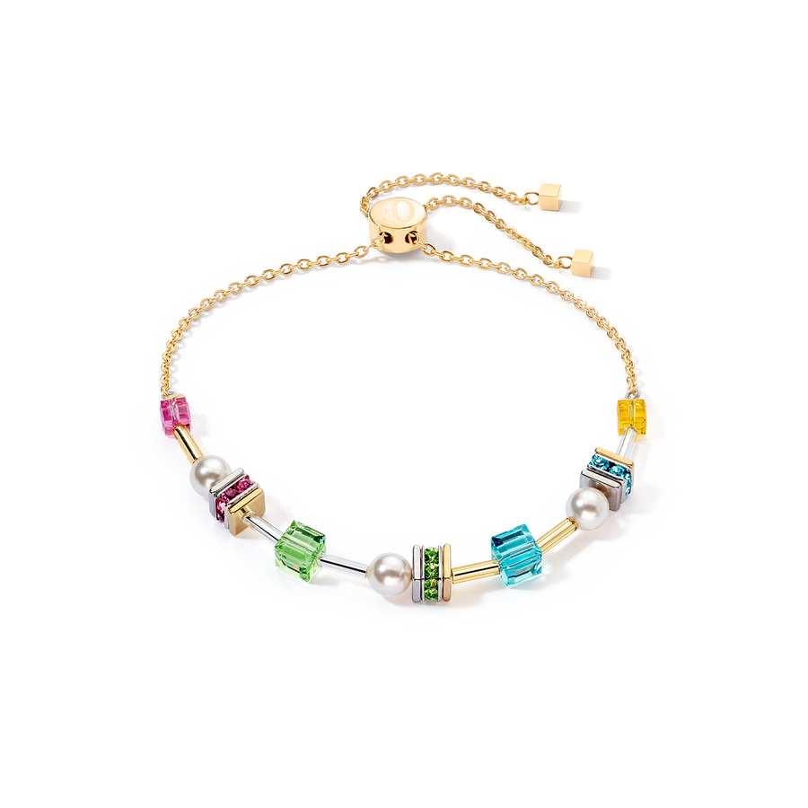 Joyful Cubes & Pearls bracelet multicolour