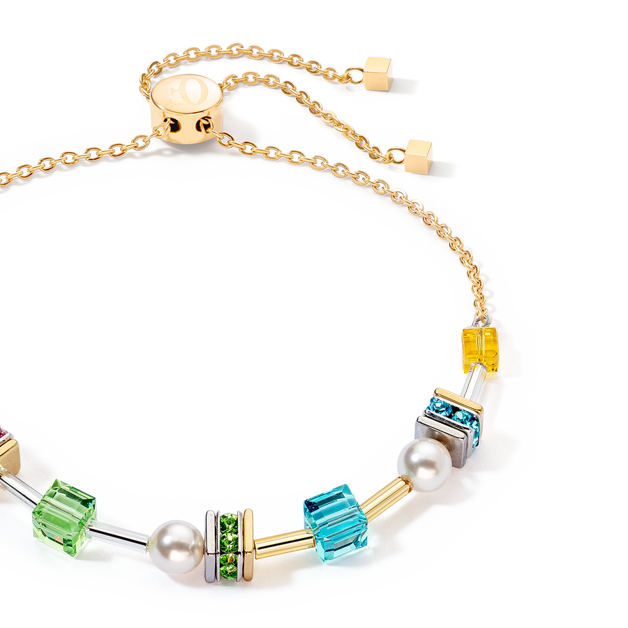 Joyful Cubes & Pearls bracelet multicolour