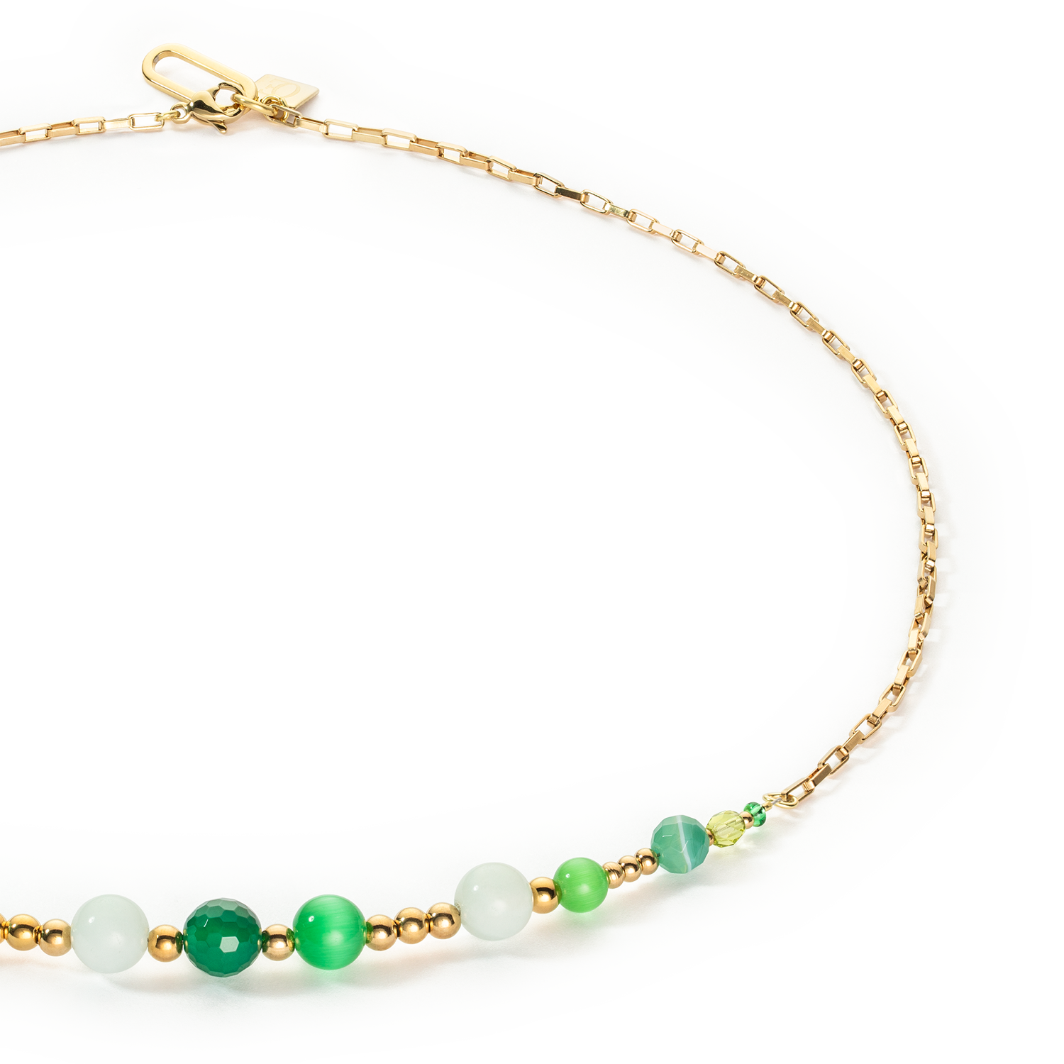 Candy Spheres necklace green