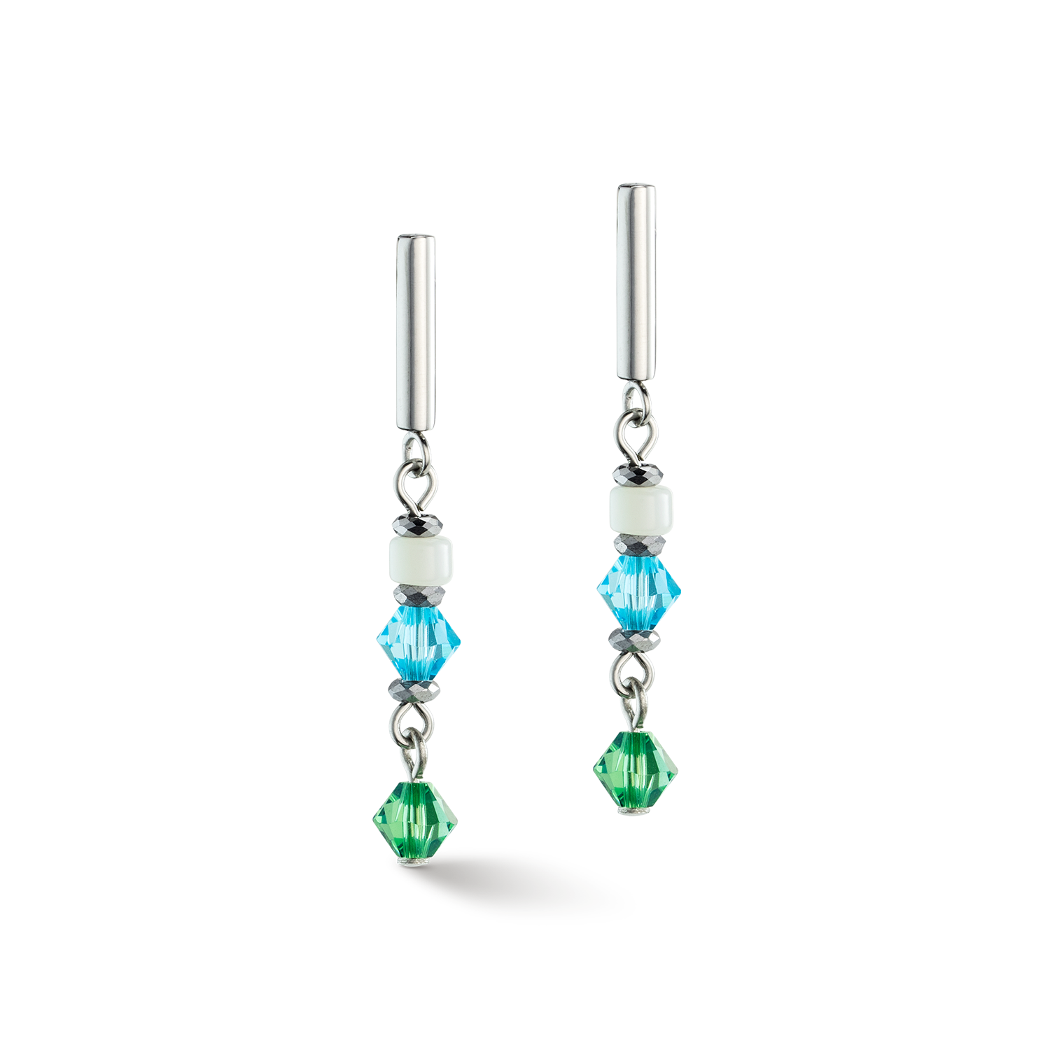 Princess Shape Mix earrings mint green