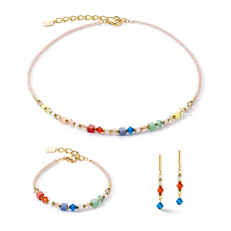 Princess Shape Mix earrings dopamine