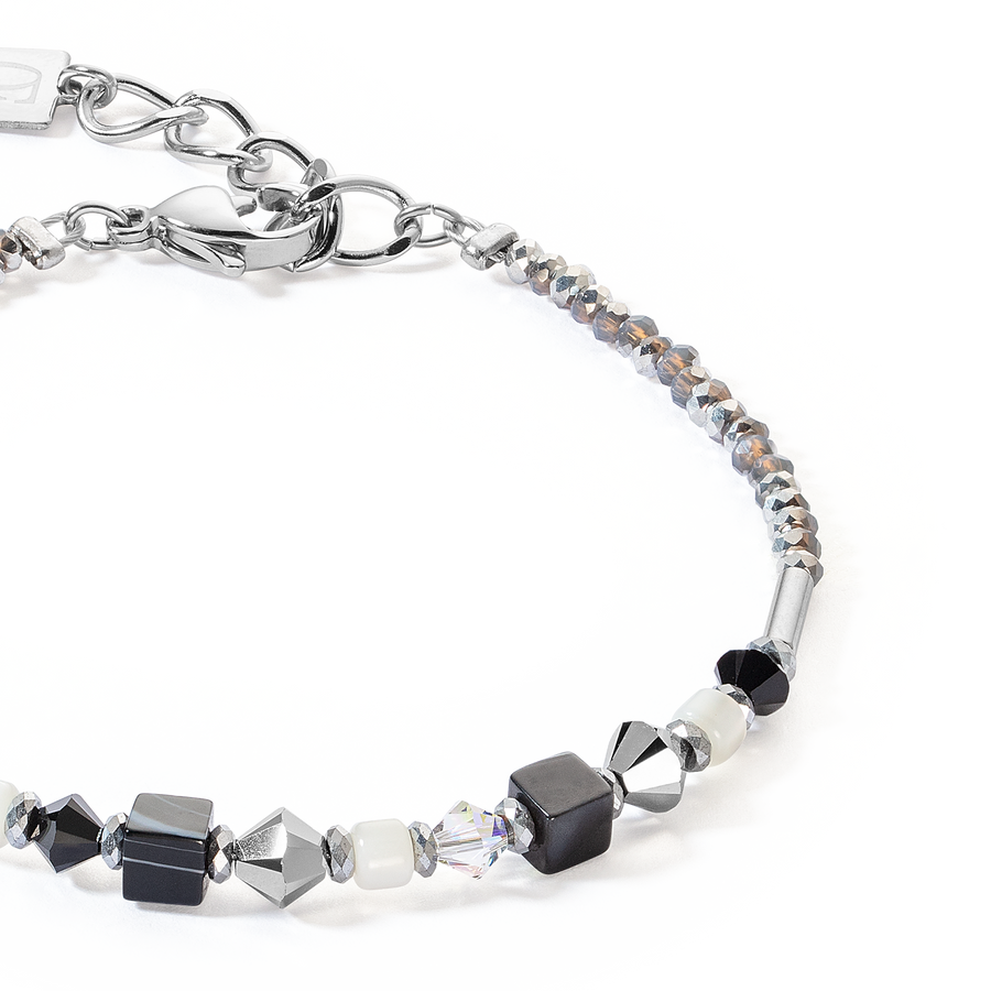 Princess Shape Mix bracelet black-white