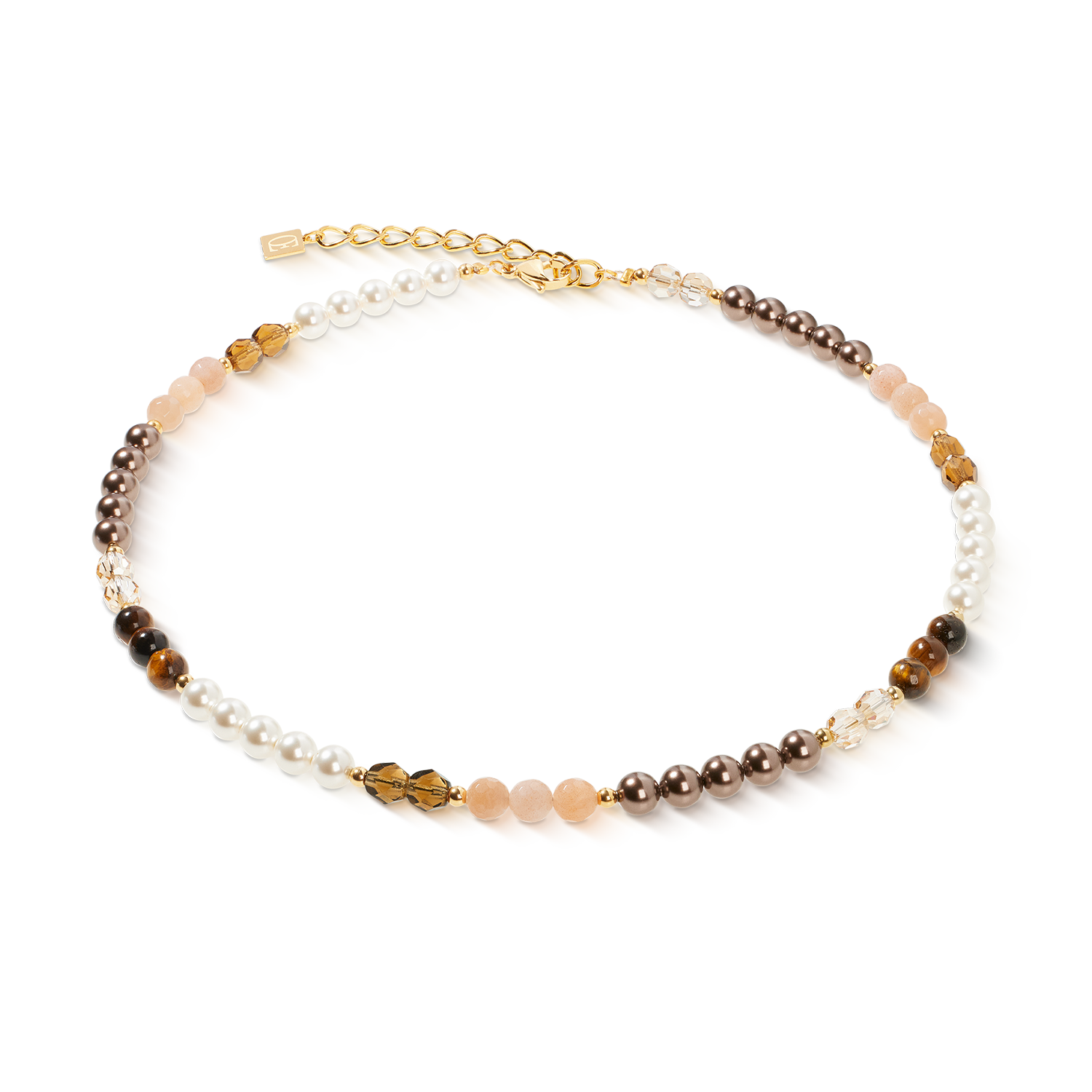 Precious Elysia necklace gold-brown