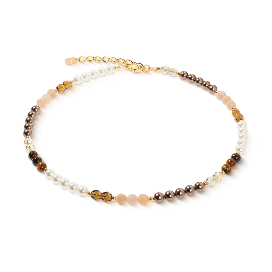 Precious Elysia necklace gold-brown