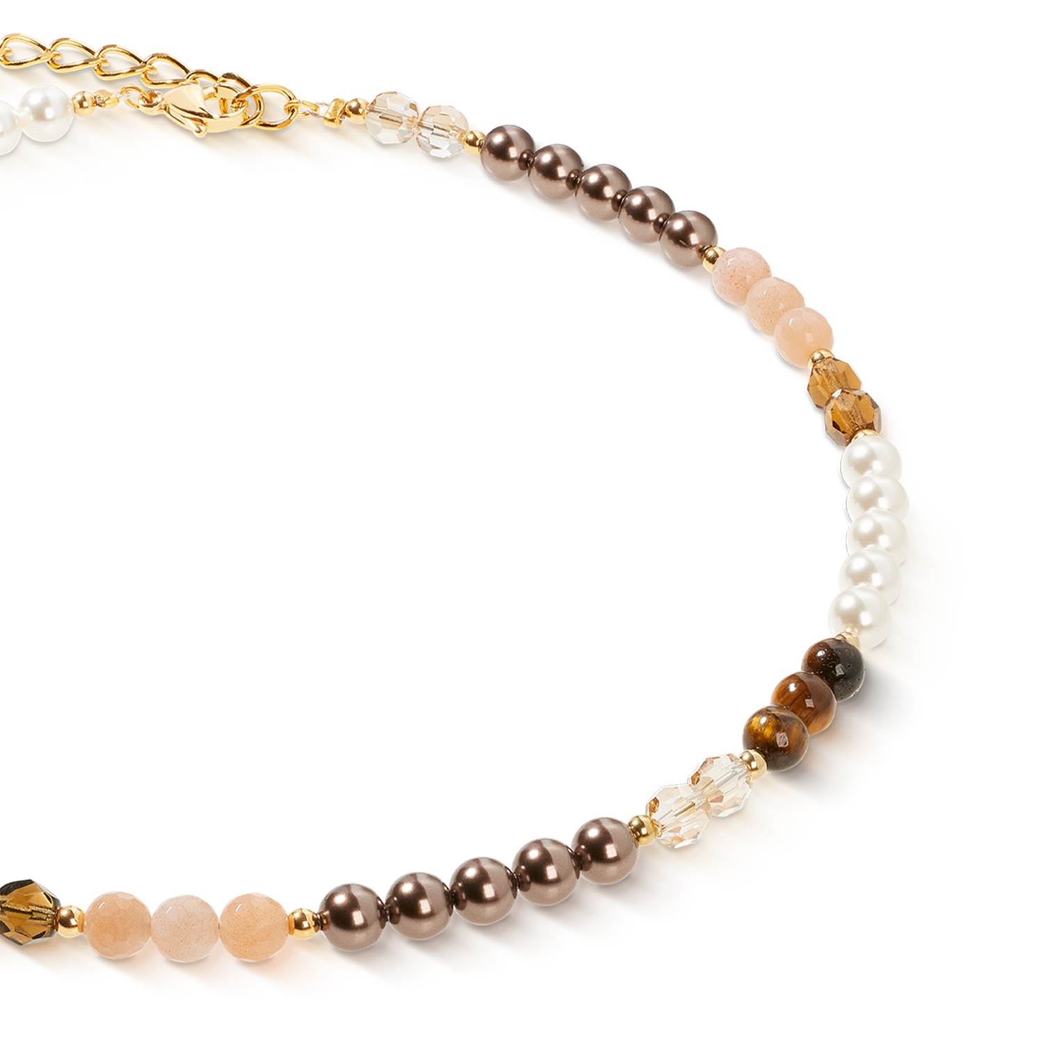 Precious Elysia necklace gold-brown