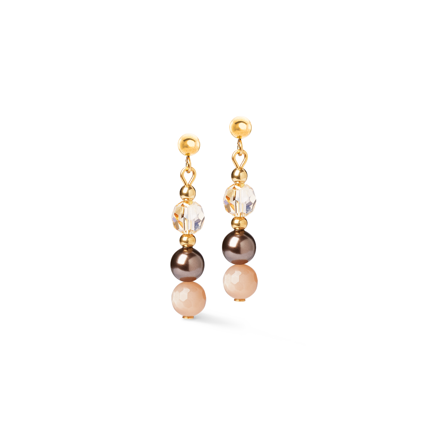 Earrings Precious Elysia gold-brown