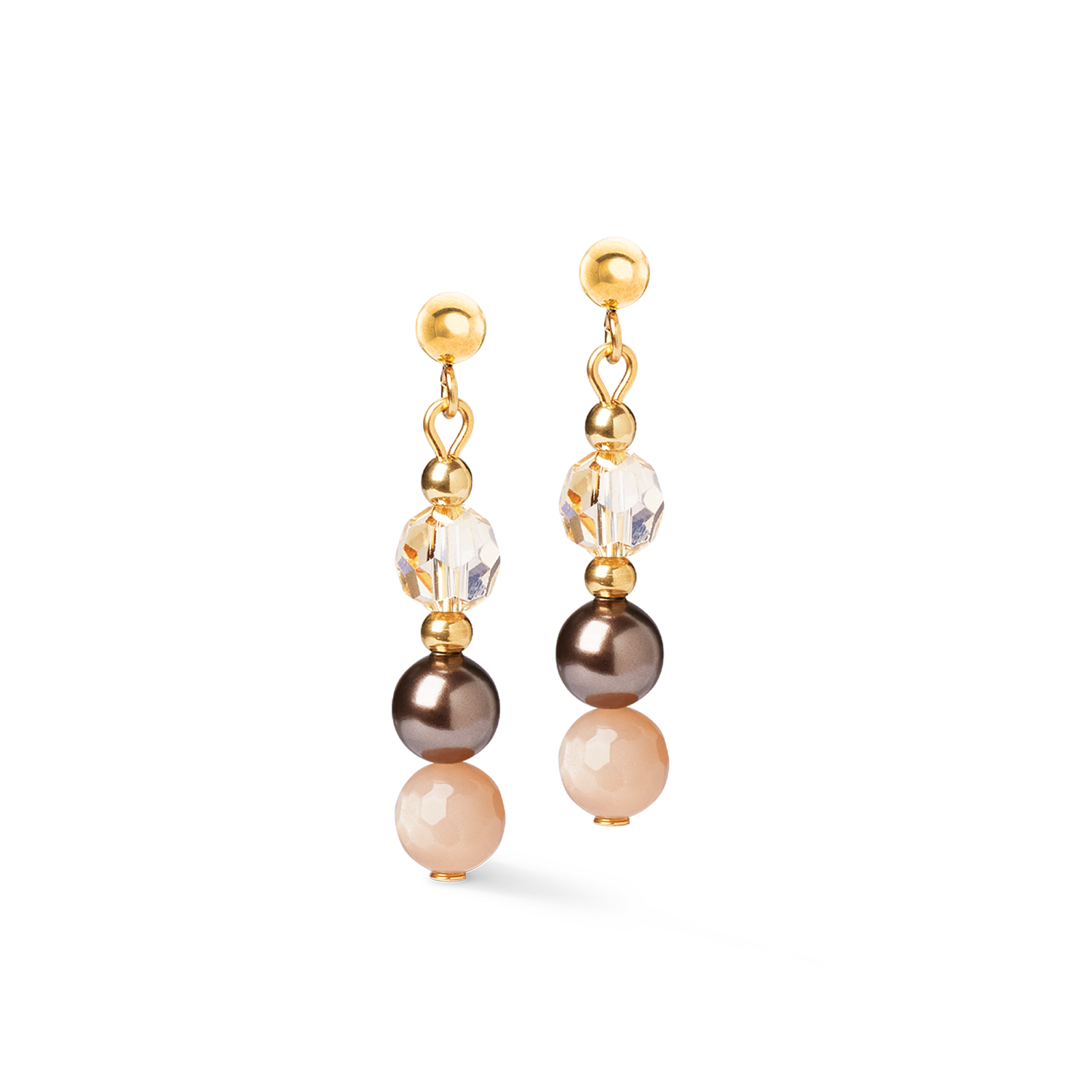 Earrings Precious Elysia gold-brown