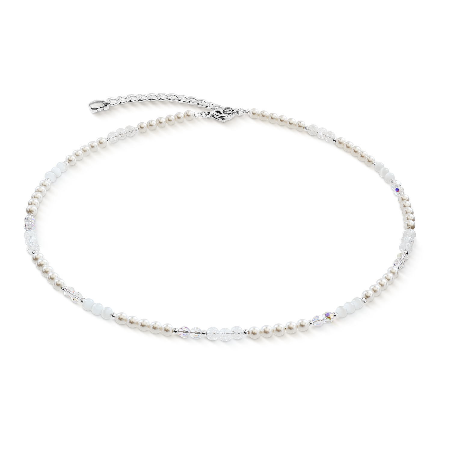 Necklace Princess Rhythm silver-white