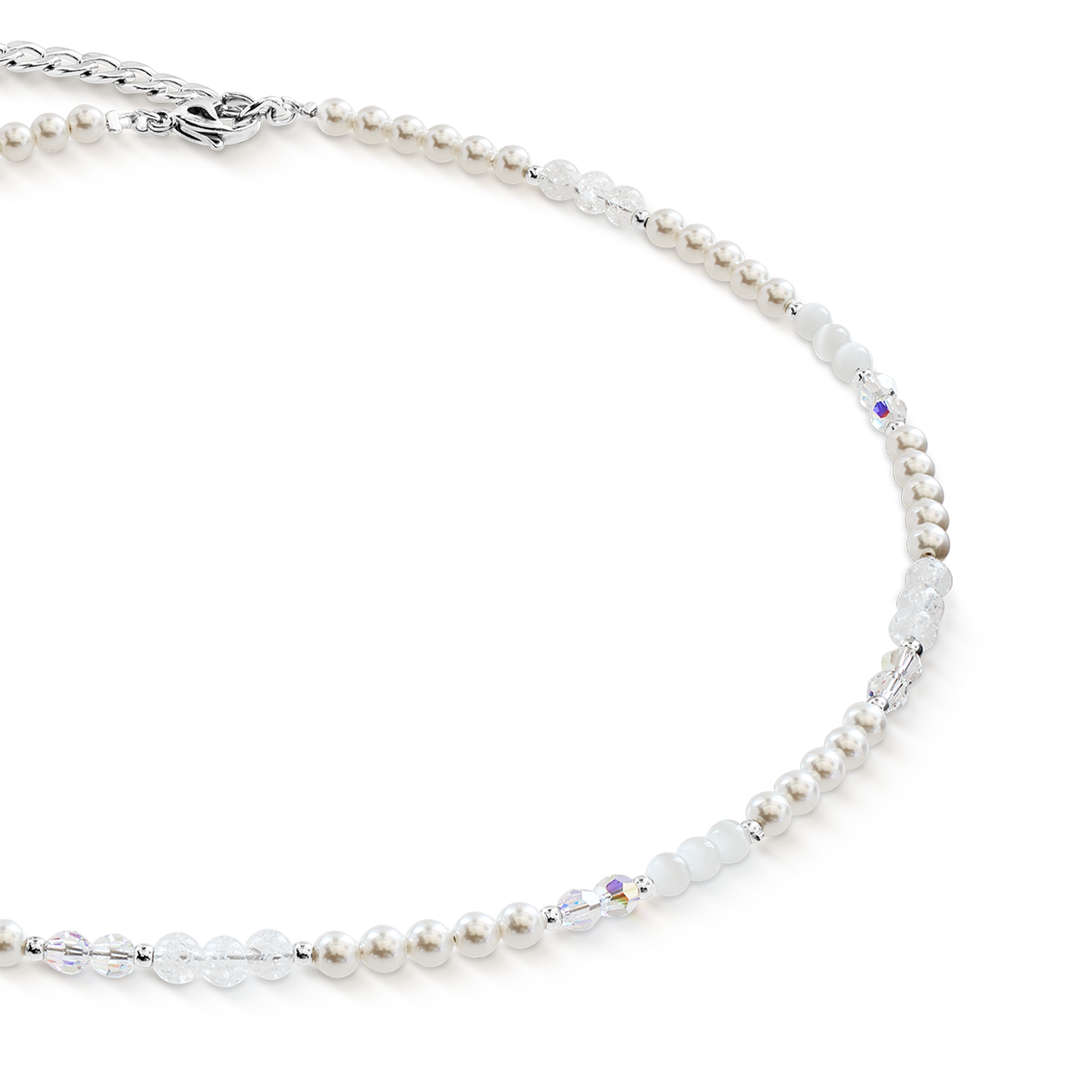 Necklace Princess Rhythm silver-white
