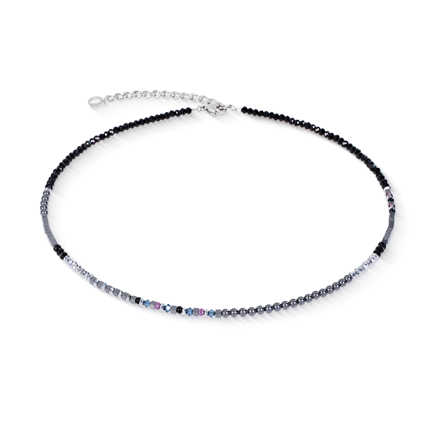 Necklace Fusion Offset Graphic grey-black