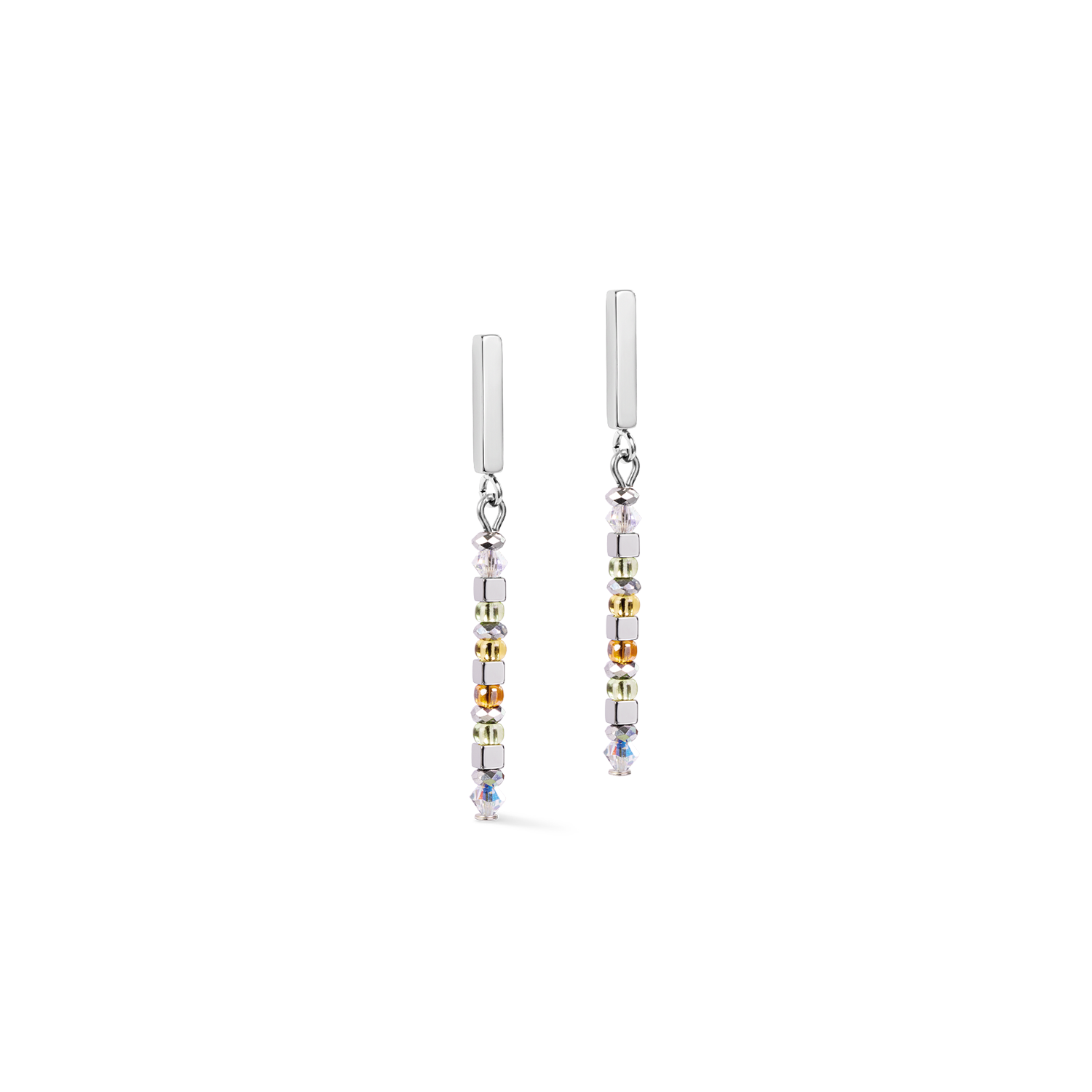 Earrings Fusion Offset Graphic green-petrol