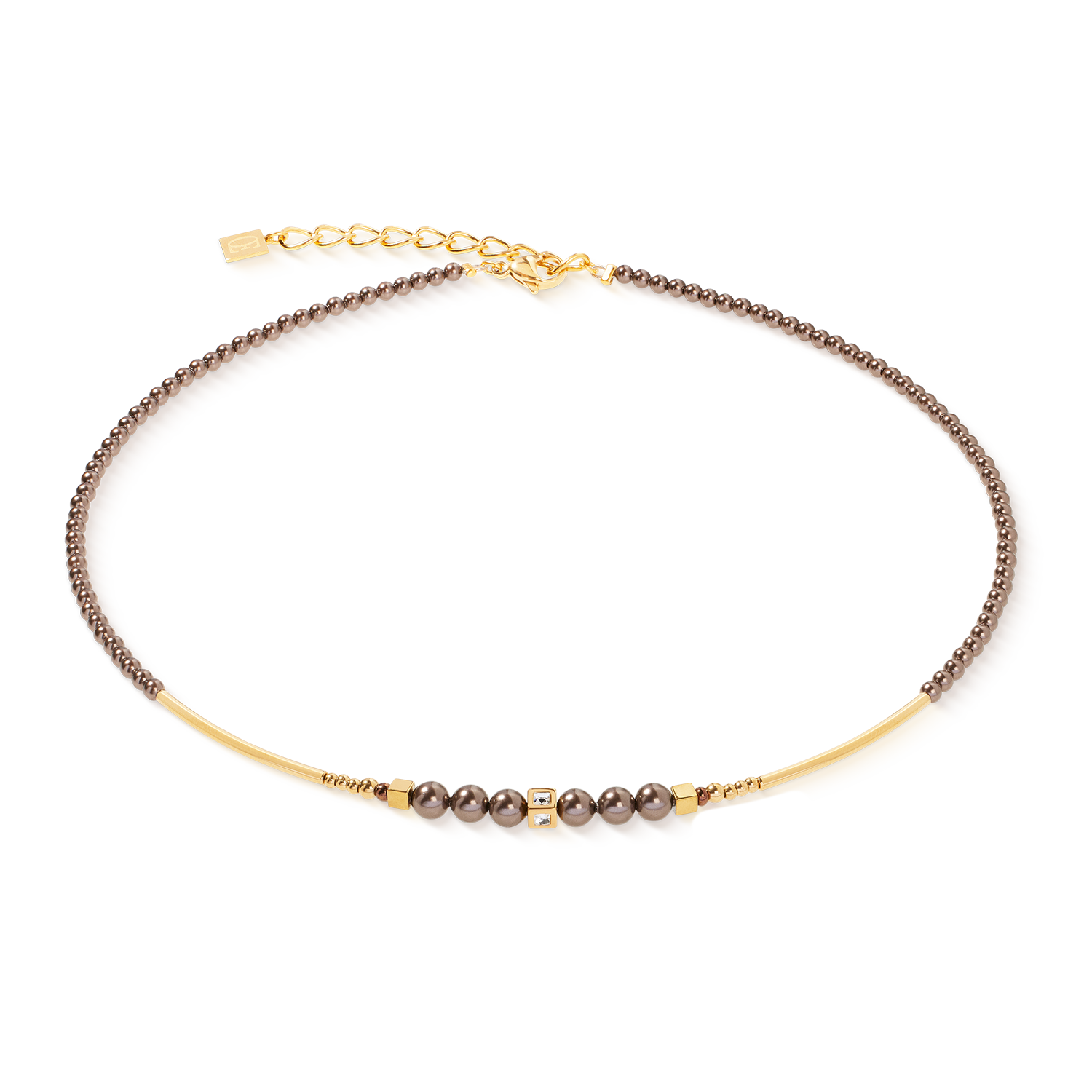 Necklace Shimmering Princess Pearls gold-brown