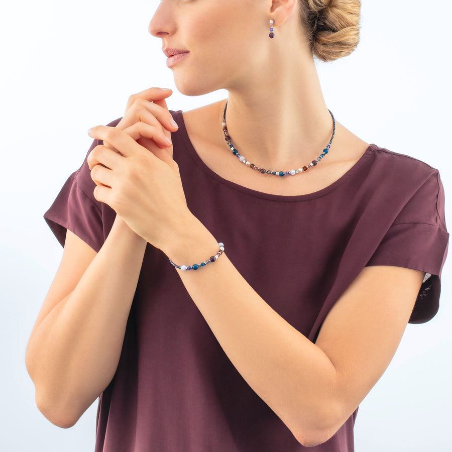 Festive Spheres earrings silver-royal