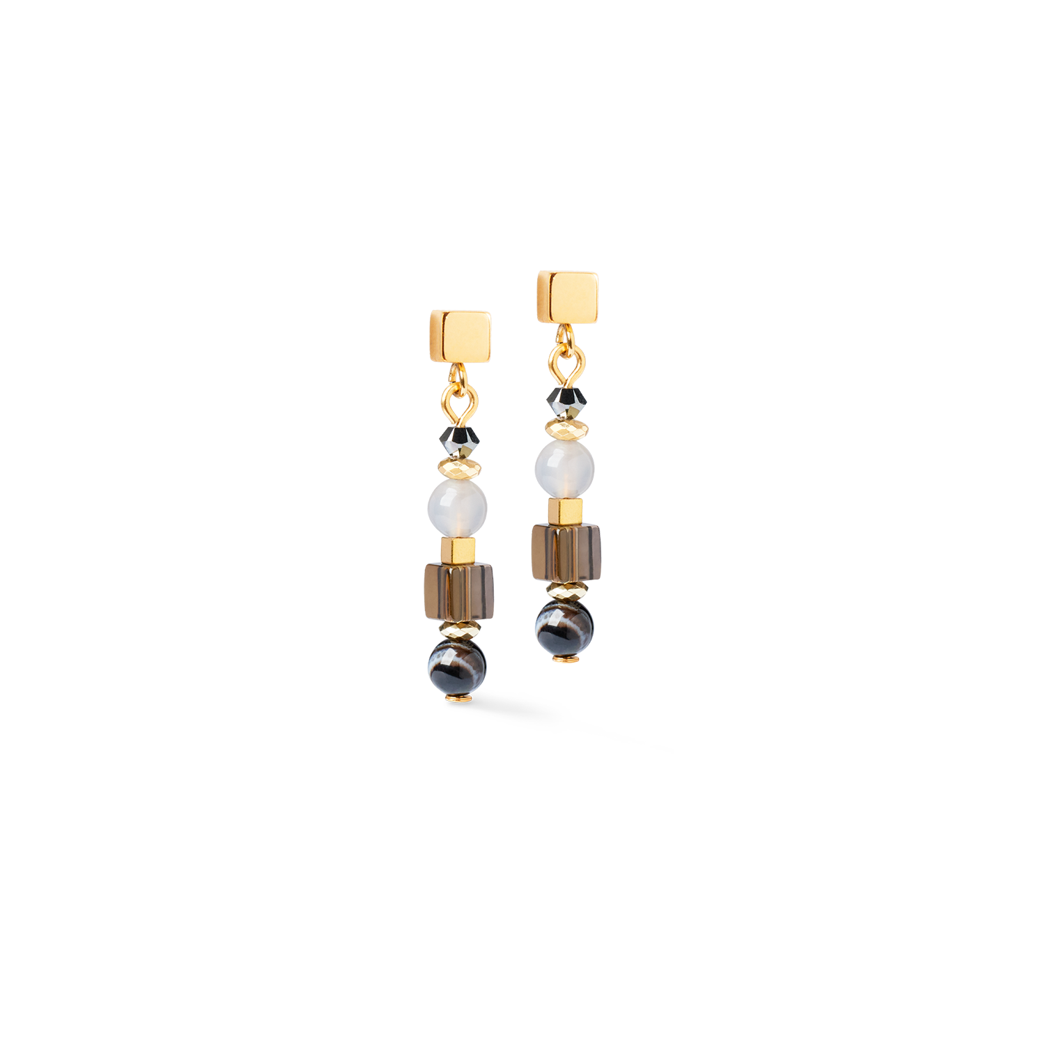Earrings Shape Mix Spikes Smoky Glow