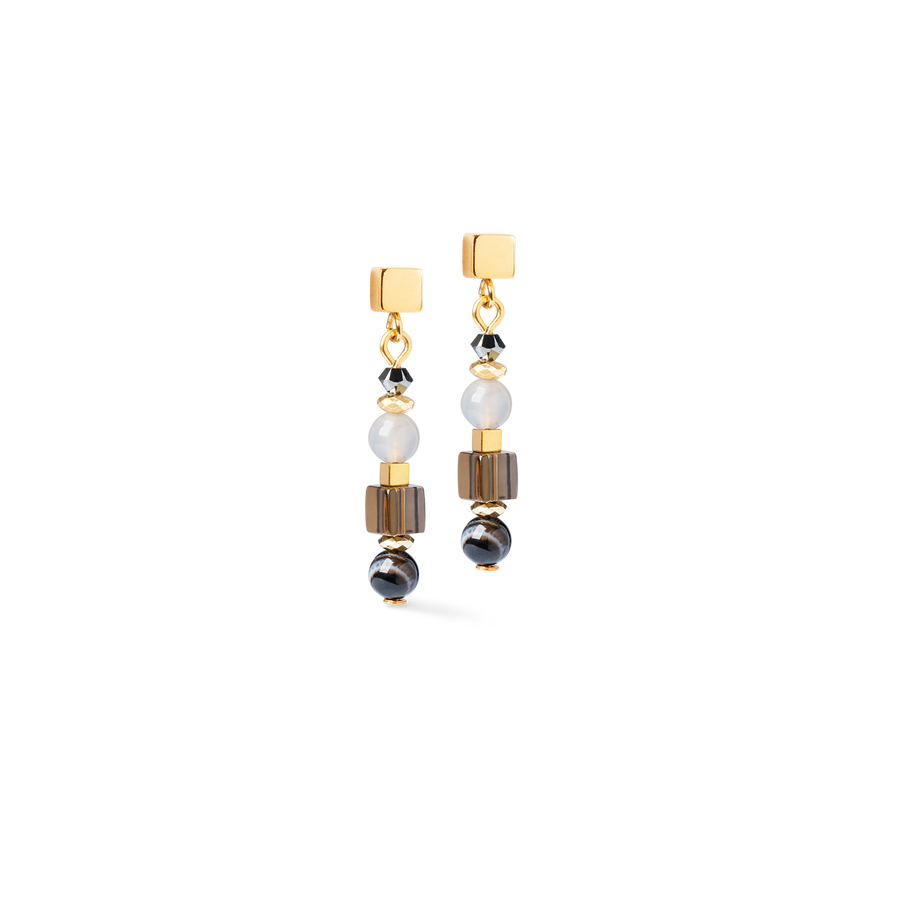 Earrings Shape Mix Spikes Smoky Glow