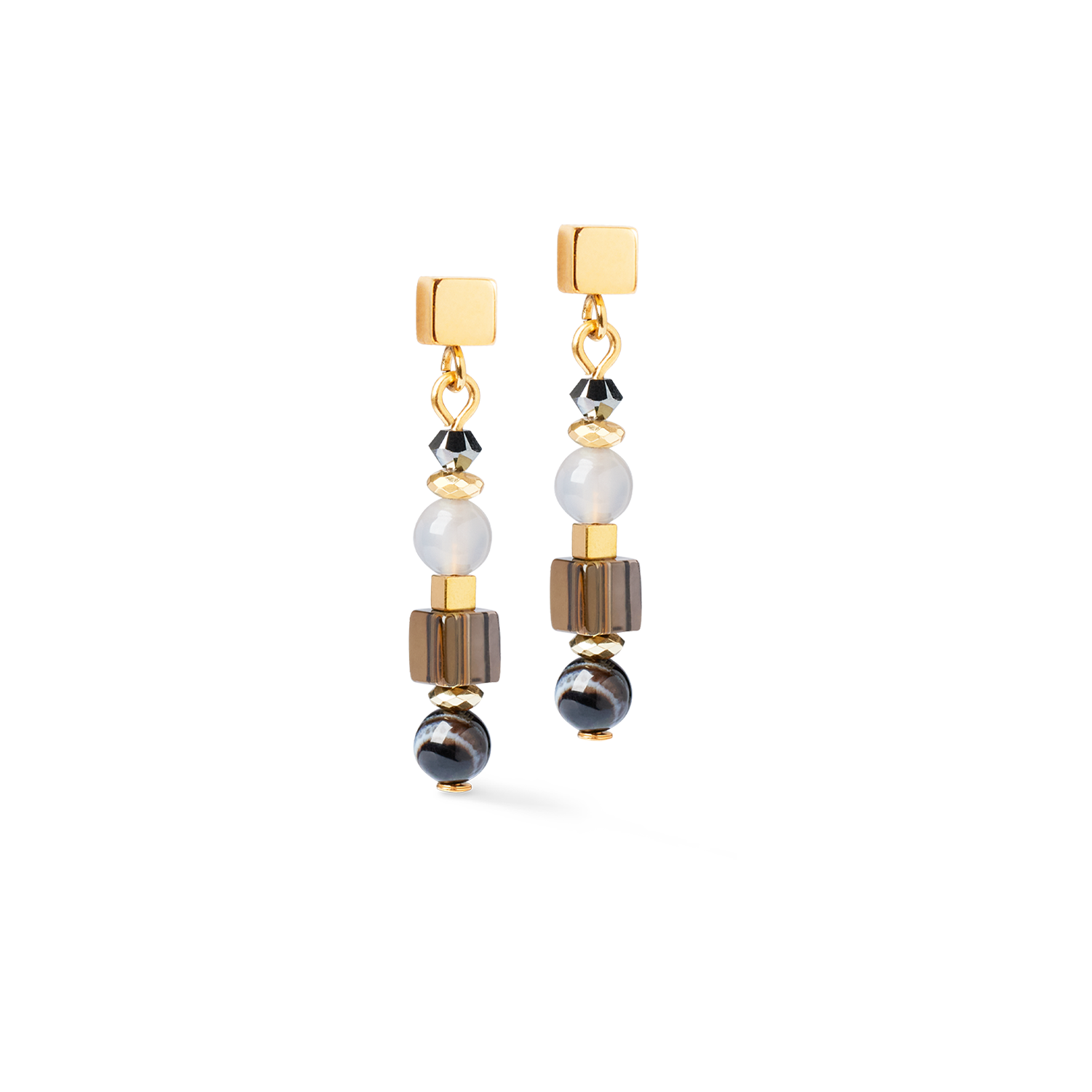 Earrings Shape Mix Spikes Smoky Glow
