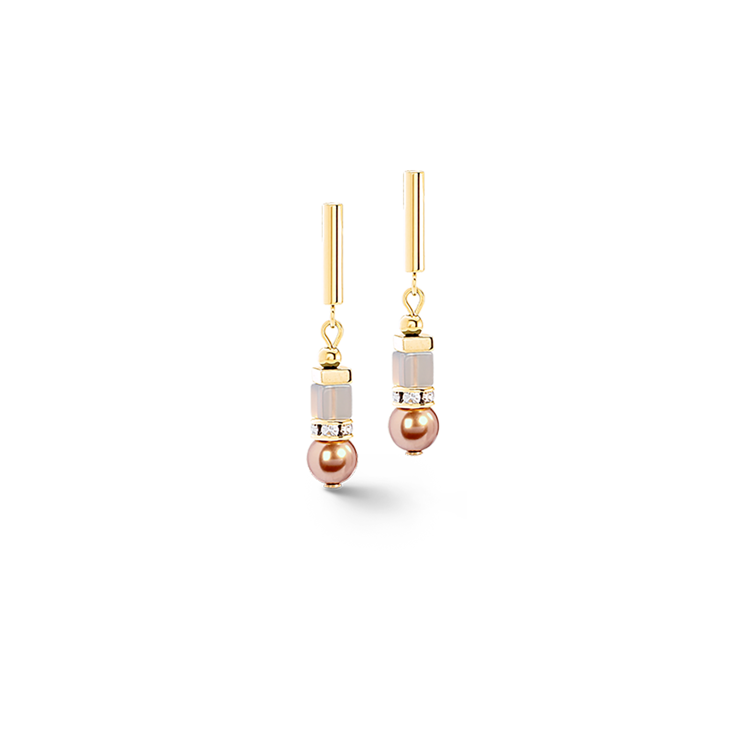 Precious Fusion Offset earring champagne-blush