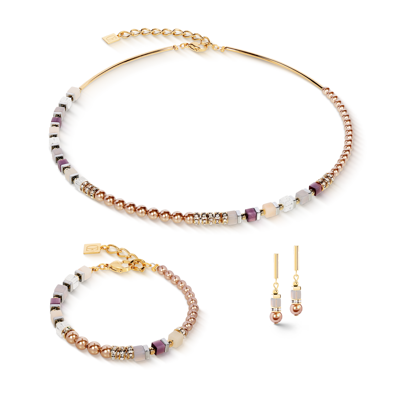 Precious Fusion Offset bracelet champagne-blush