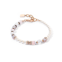 Precious Fusion Offset bracelet rose gold-ice pink – COEUR DE LION