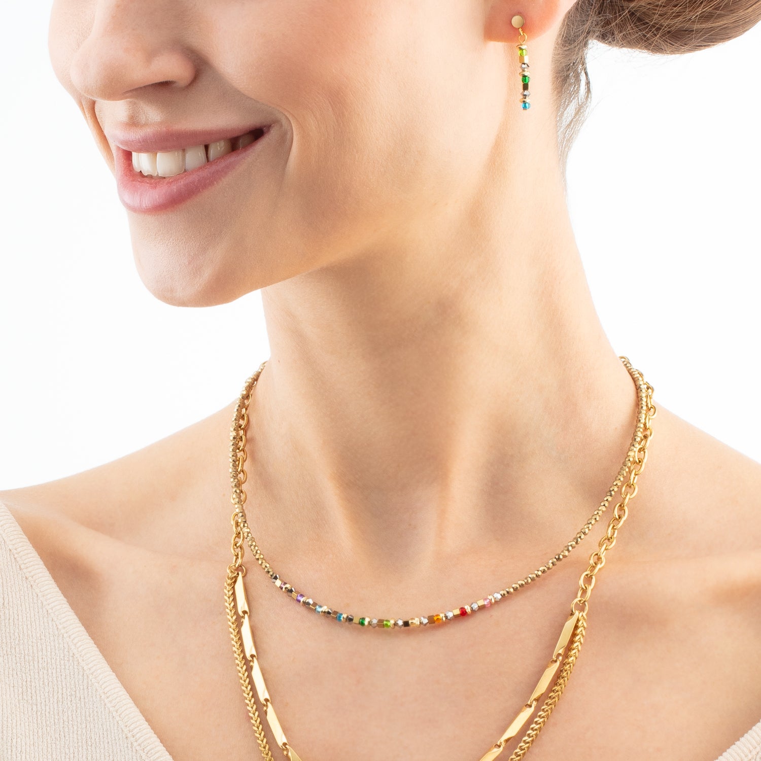 Earrings Golden Whisper Rainbow