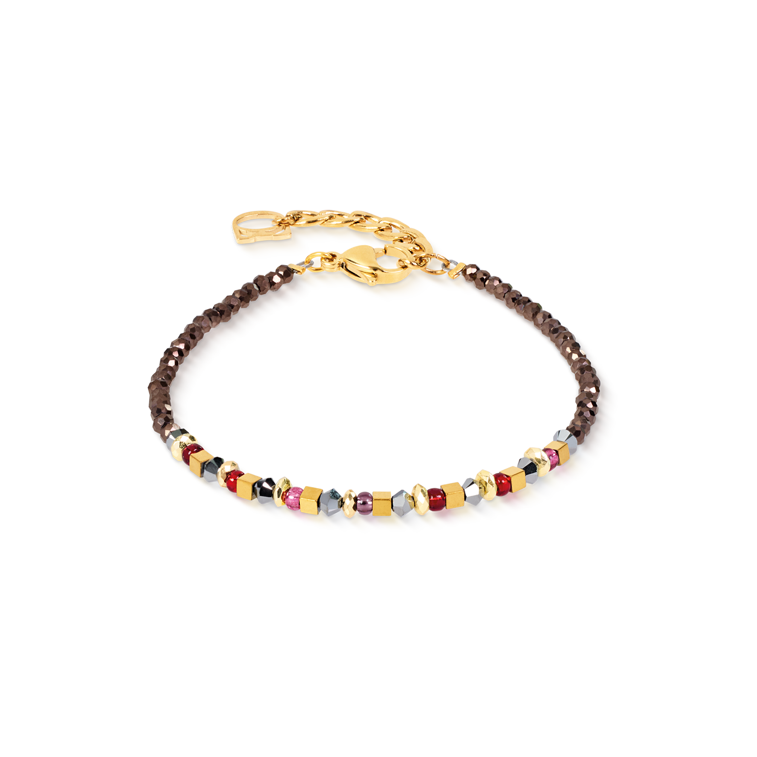 Bracelet Golden Whisper brown-red