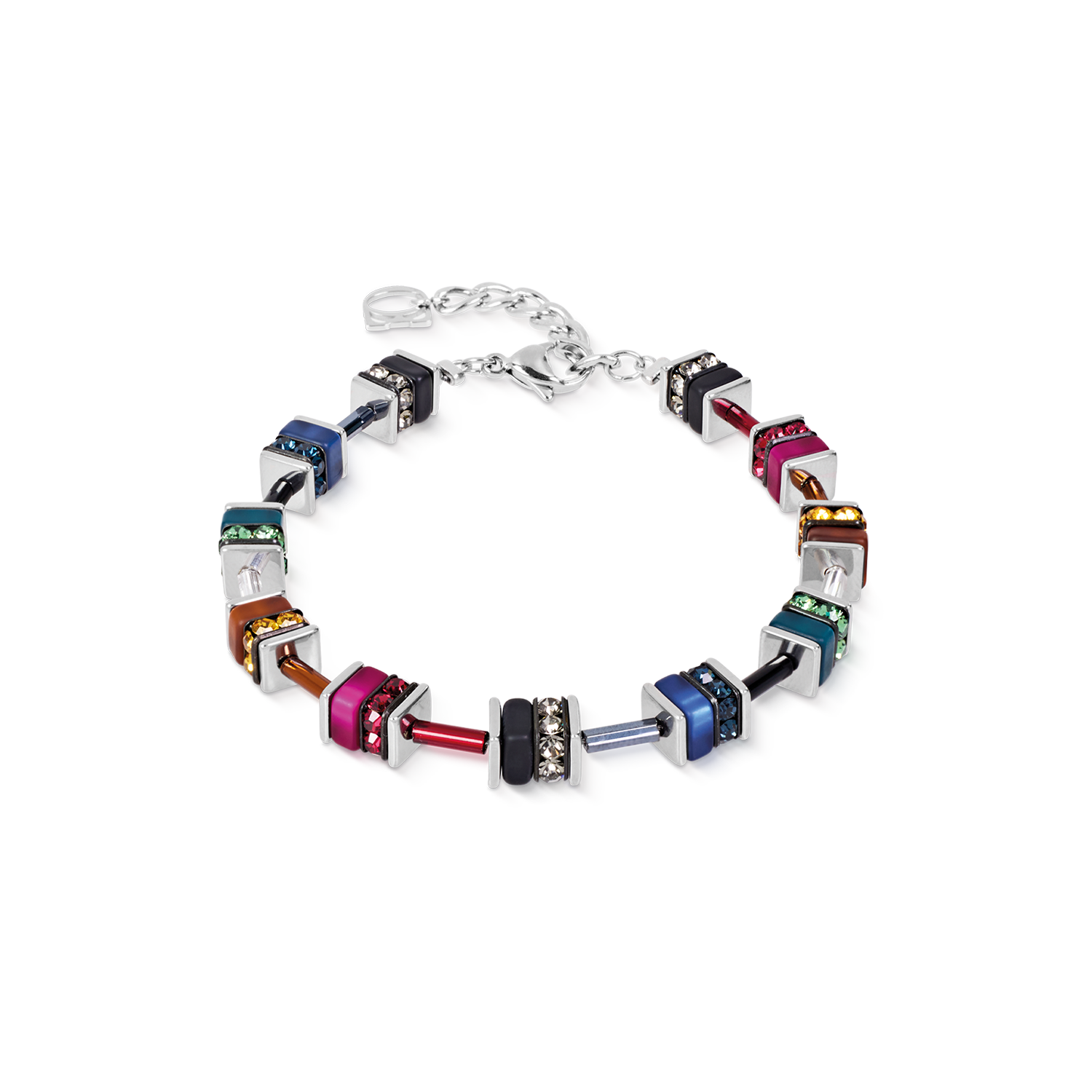 GeoCUBE® Bracelet classic Polaris & Rhinestone multicolour Winter