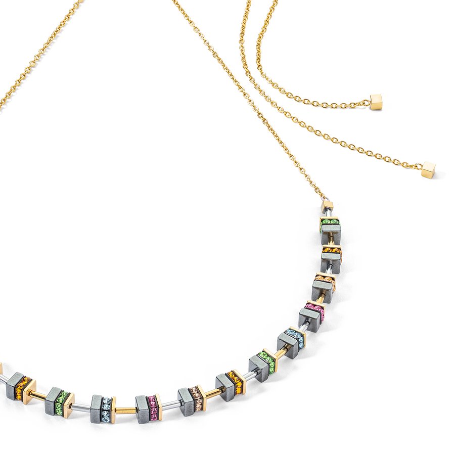 Sparkling Classic Chain necklace gold multicolour