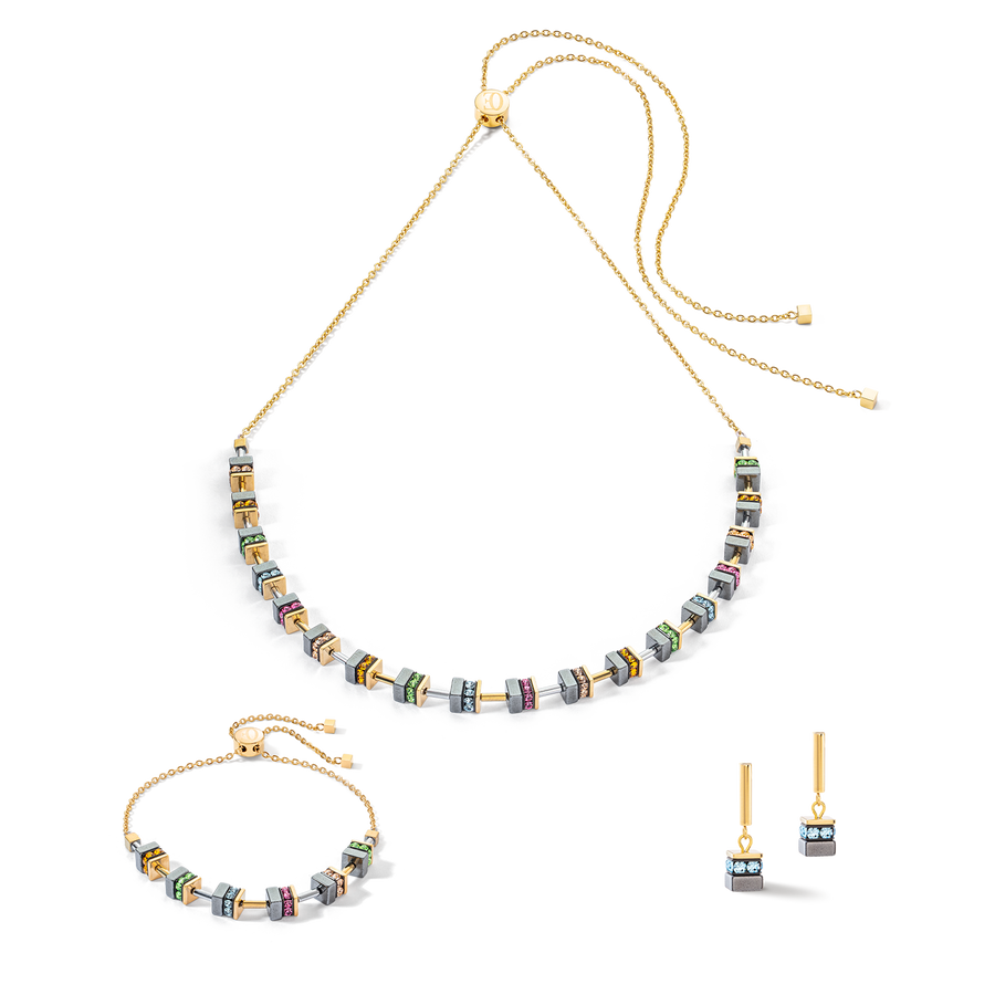 Sparkling Classic Chain earrings gold multicolour