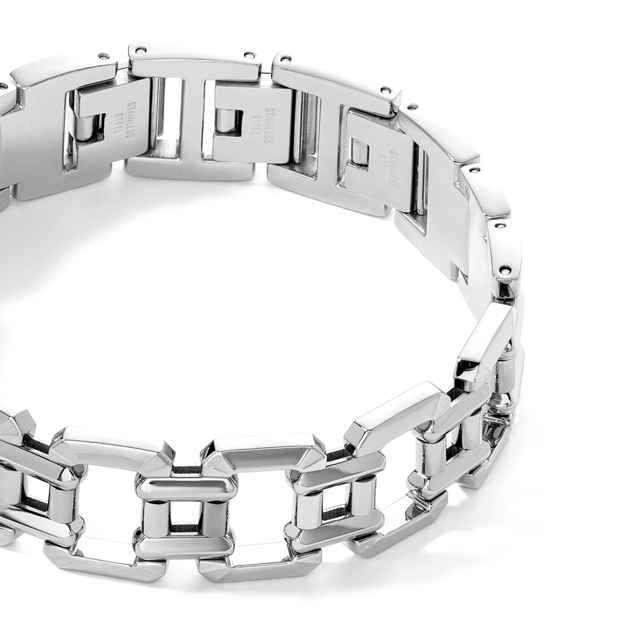 Jewellery bracelet stainless steel silver