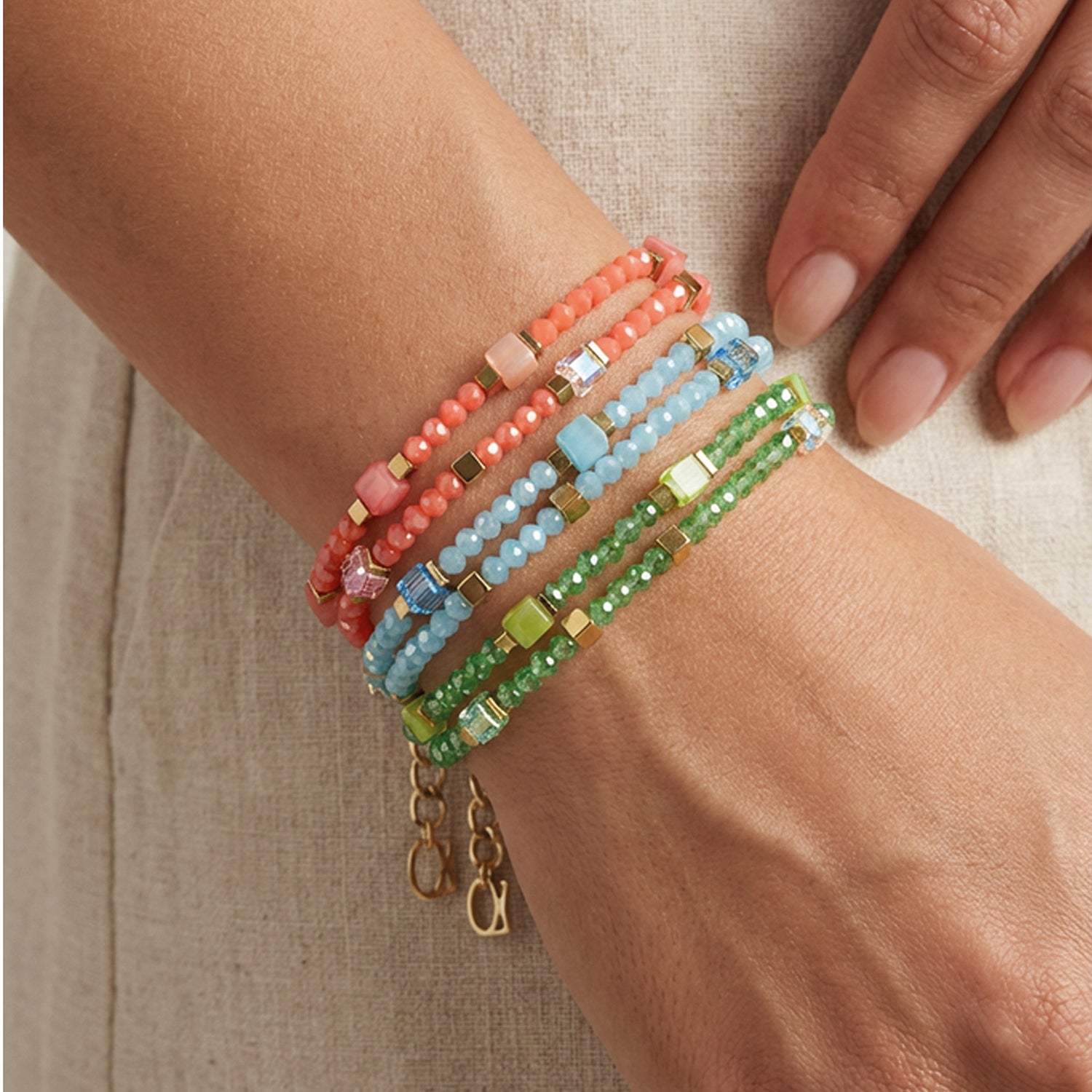 Joyful Colours Flex Bracelet gold-green