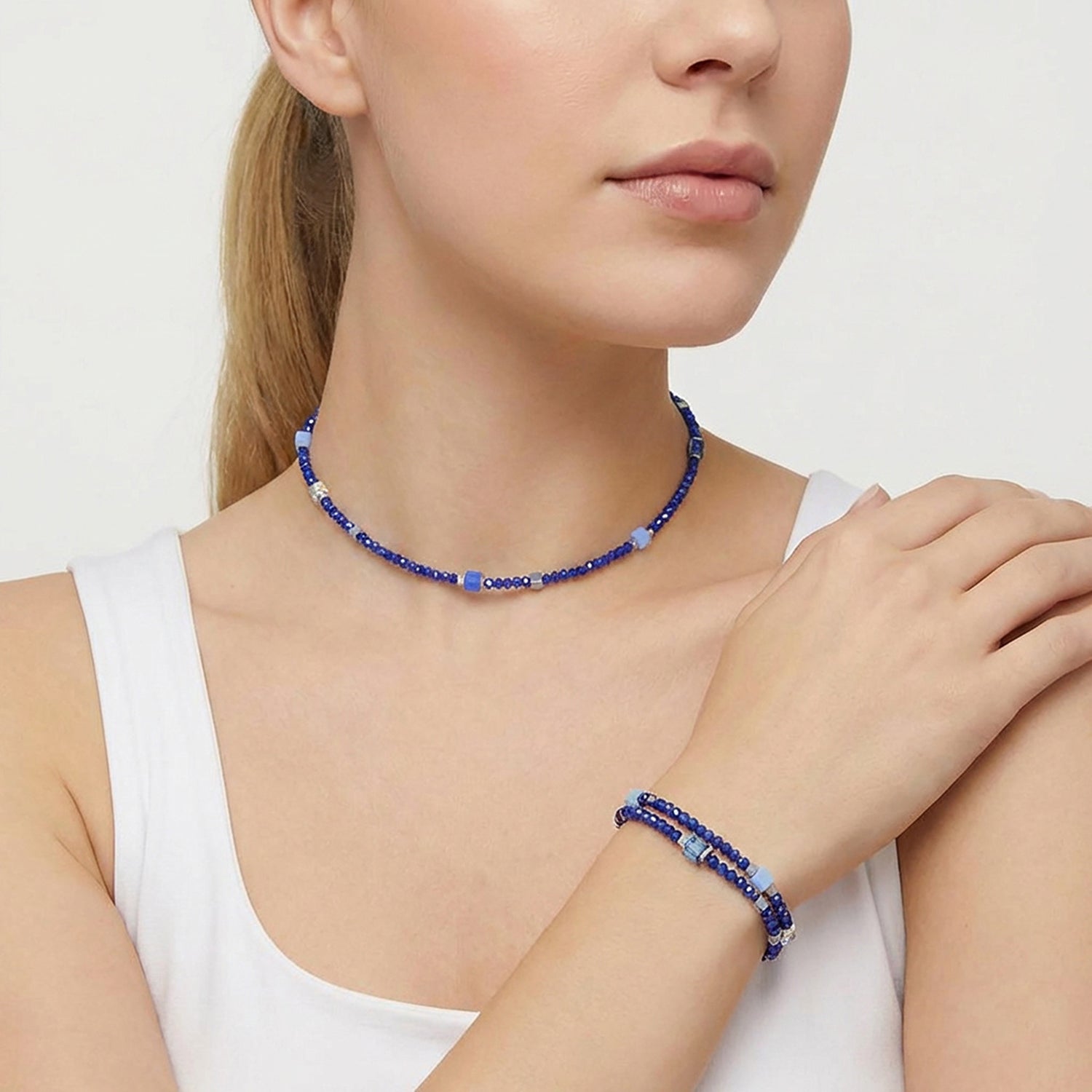Joyful Colours Flex Bracelet silver-blue