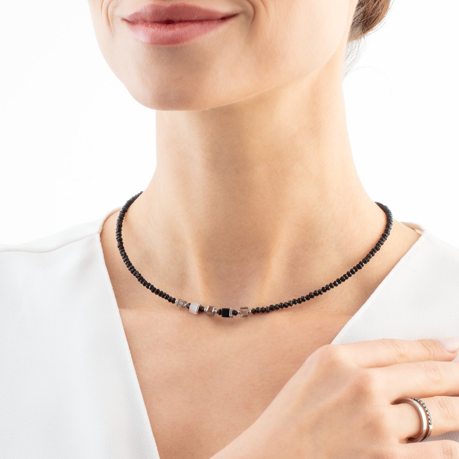 Joyful Colours Update Necklace silver-black