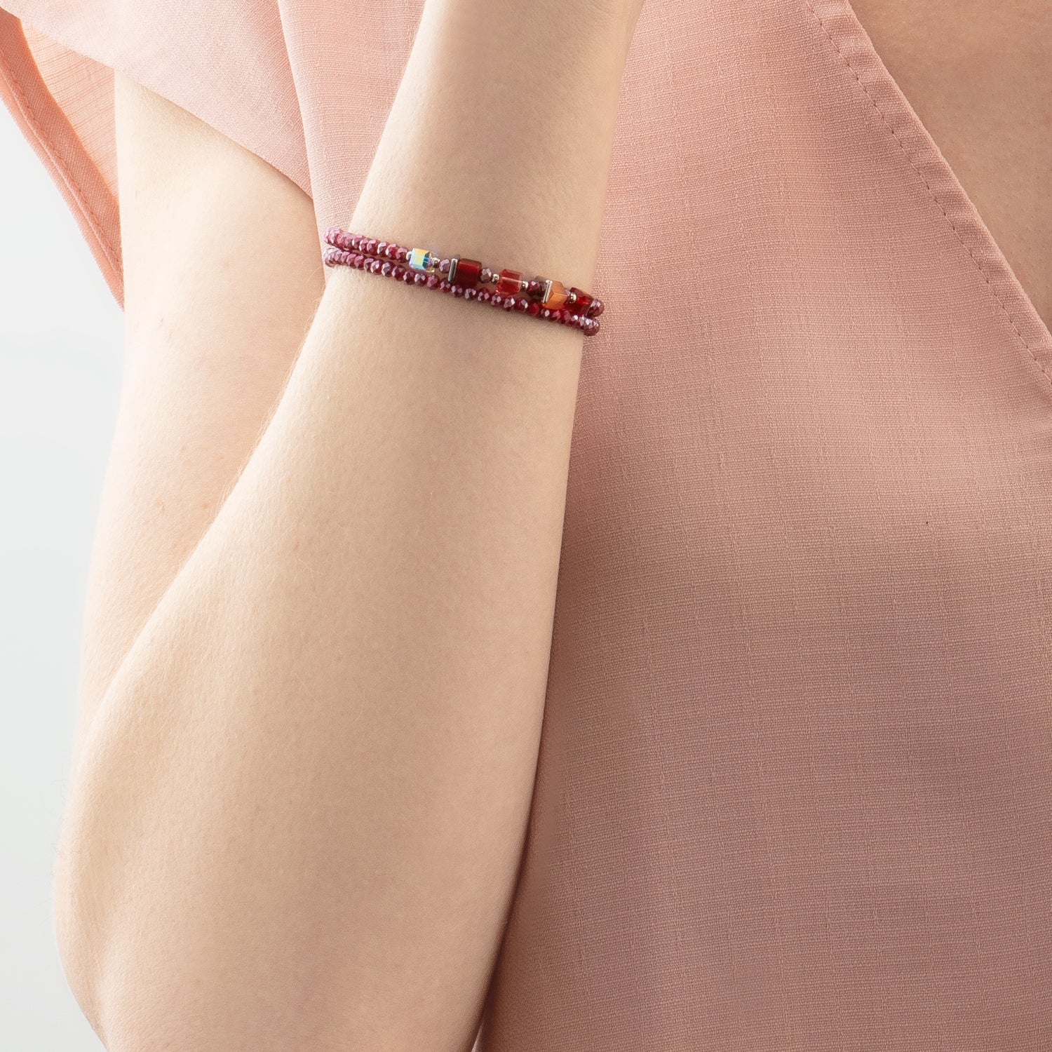 Joyful Colours Update Bracelet silver-red