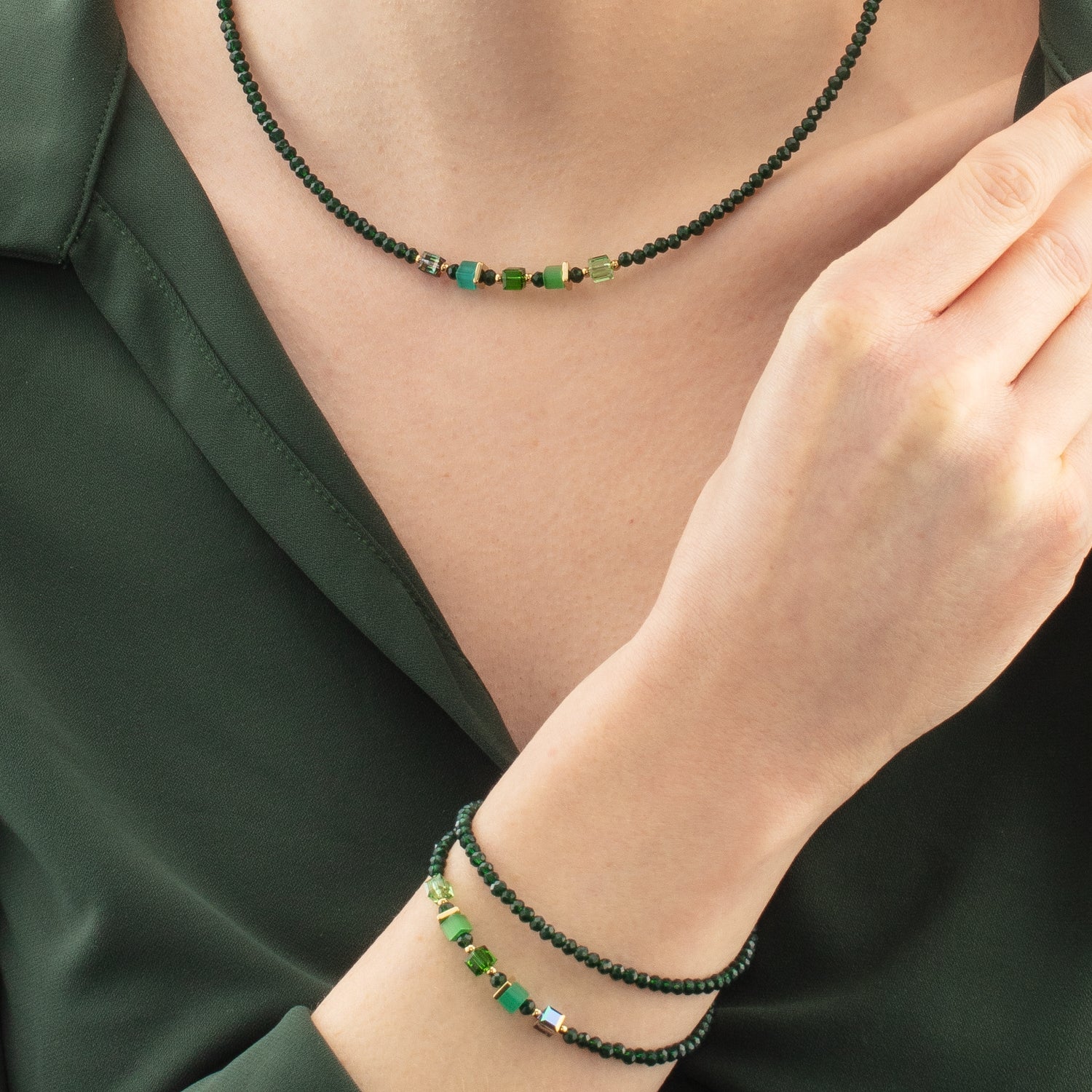 Joyful Colours Update Bracelet gold-green