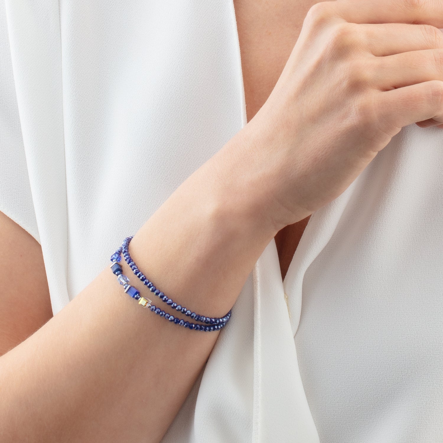 Joyful Colours Update Bracelet silver-blue