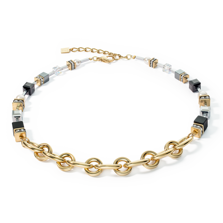 Necklace Mysterious Mix gold-black