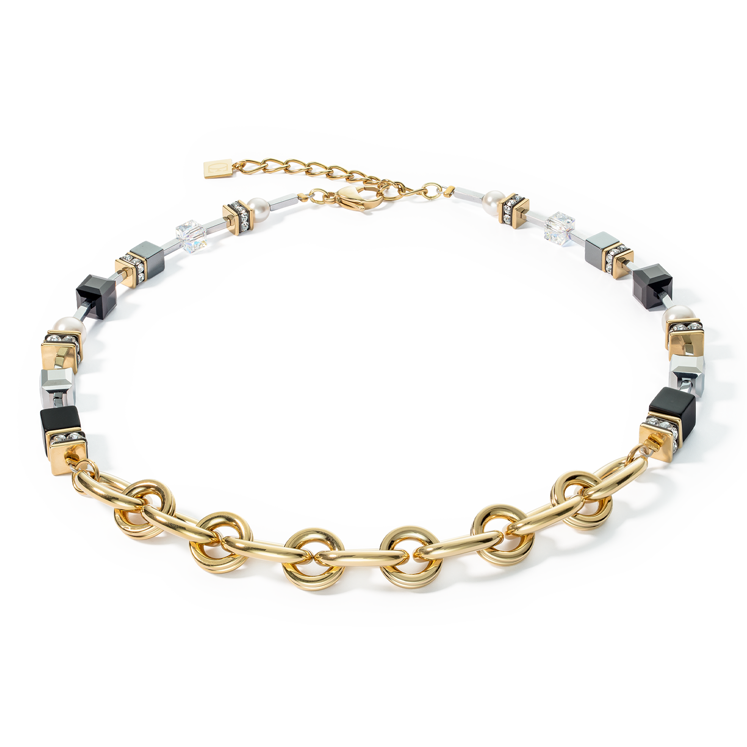 Necklace Mysterious Mix gold-black