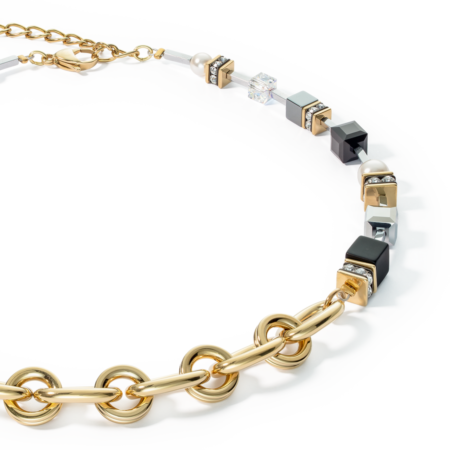 Necklace Mysterious Mix gold-black