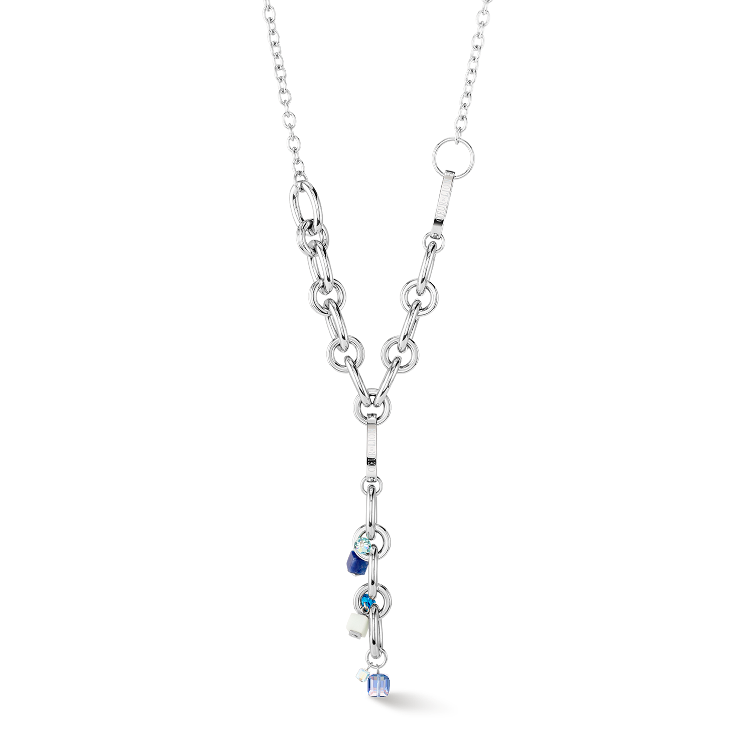 Neptune's Treasure necklace silver blue