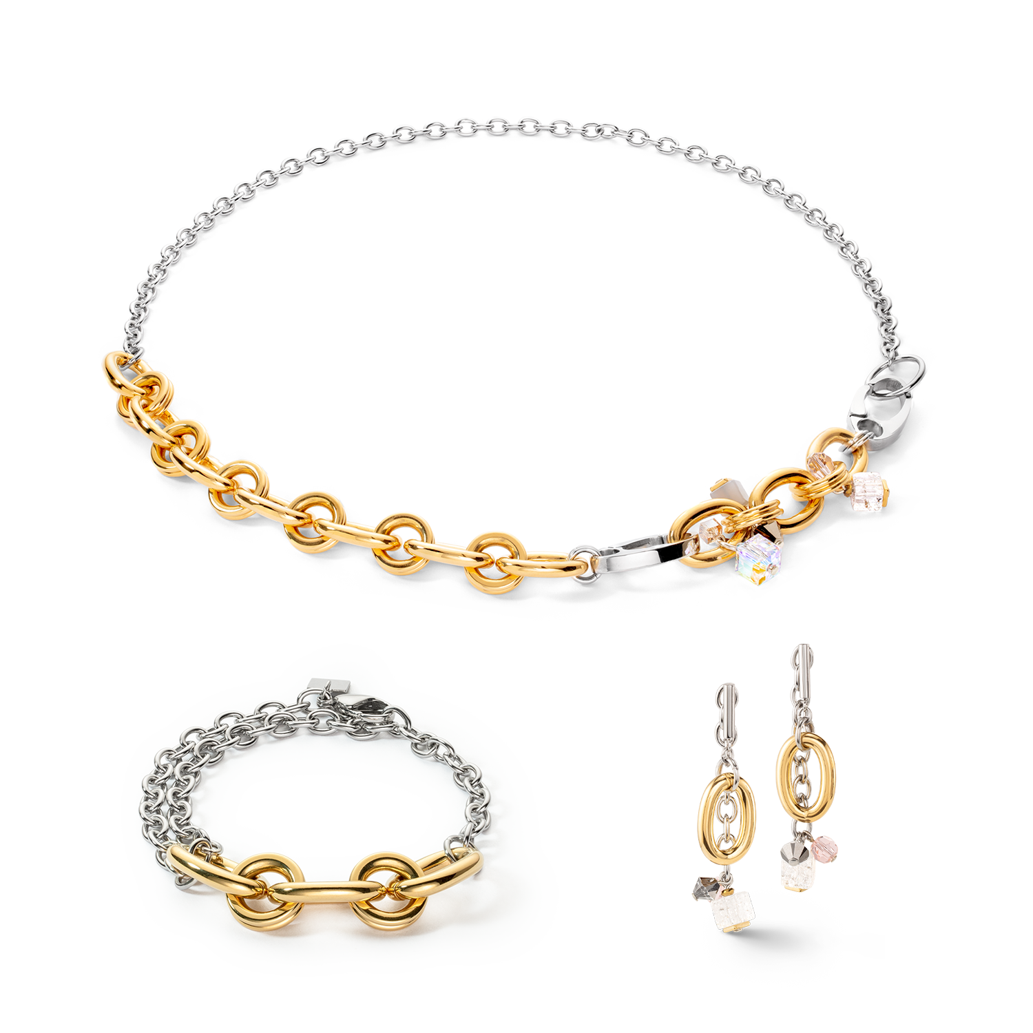 Neptune's Treasure bicolor earrings
