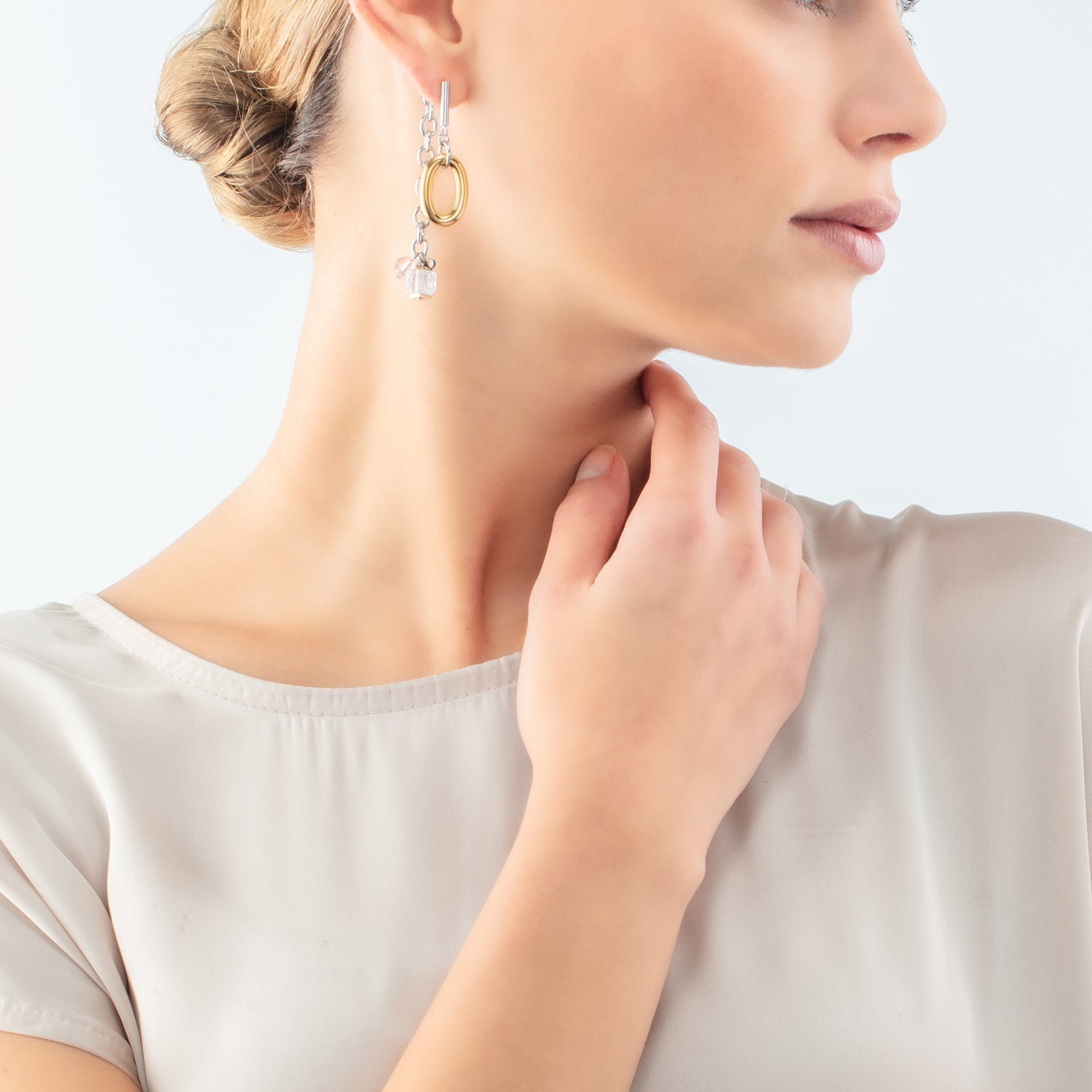 Neptune's Treasure bicolor earrings