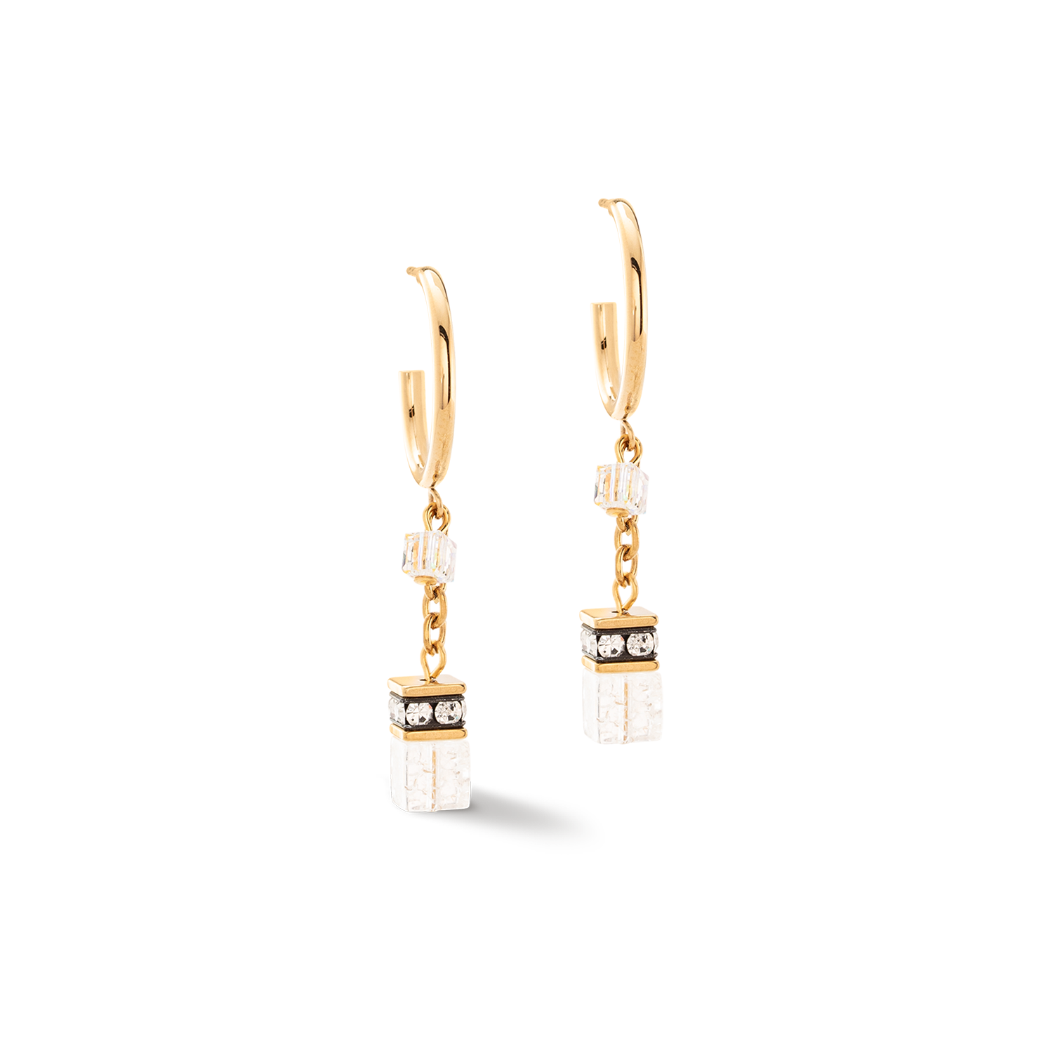 GeoCUBE® Festive Layer hoops gold-white