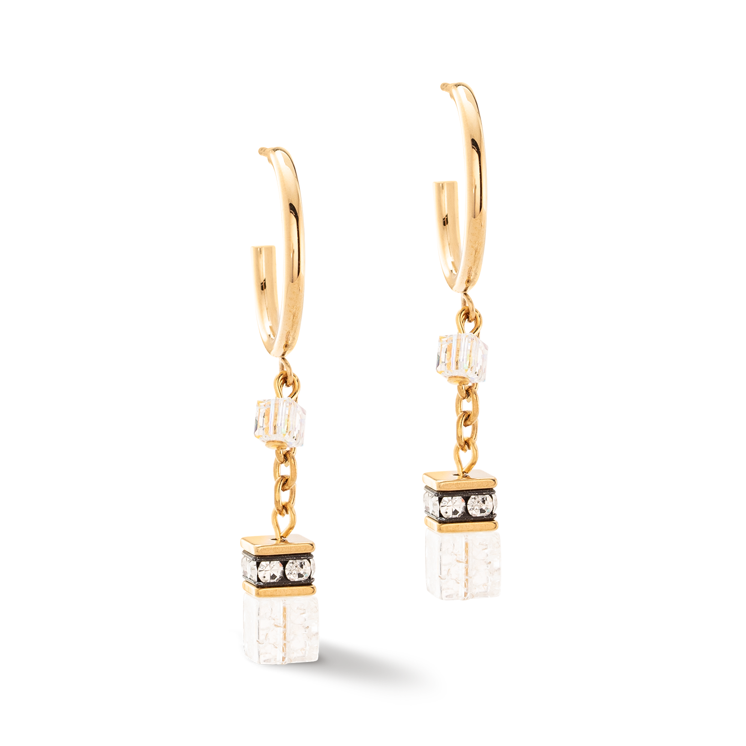 GeoCUBE® Festive Layer hoops gold-white