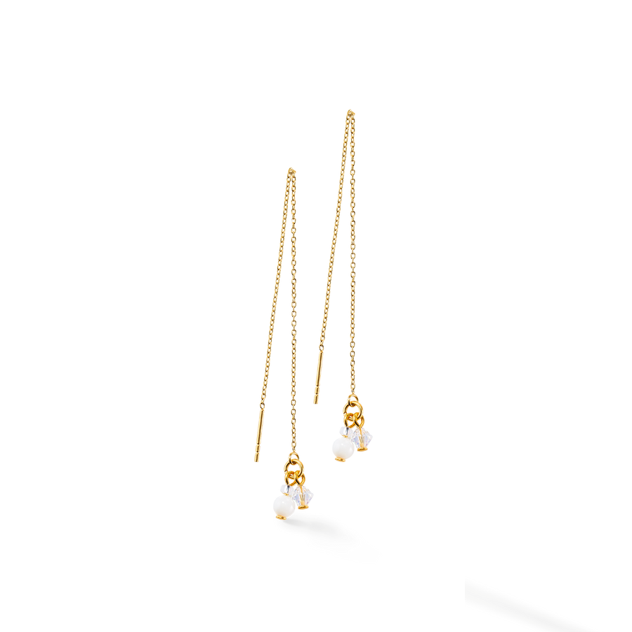 Small Guardian earrings white